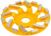 Gyémánt fazékkorong (csiszolótányér) betonhoz 125 mm, 6 mm-es szegmenssel, PM-DTG-1251T – Powermat (PM1417)