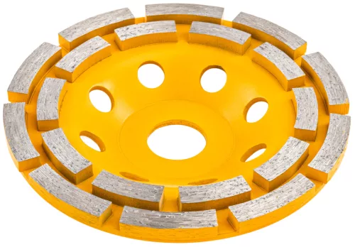 Gyémánt fazékkorong (csiszolótányér) betonhoz 125 mm, 5 mm-es szegmenssel, PM-DTG-1253T – Powermat (PM1419)