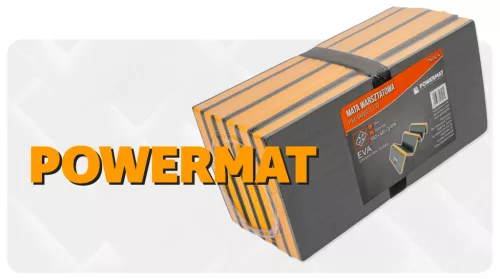 Összehajtható szerelőszőnyeg, térdelő EVA habból 1117 × 400 × 30 mm, PM-MWR-117T – Powermat (PM1424)