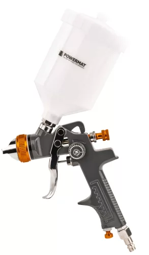 HVLP festékszóró pisztoly 600 ml, 1,4 mm-es fúvókával, PM-PDM-170T – Powermat (PM1426)