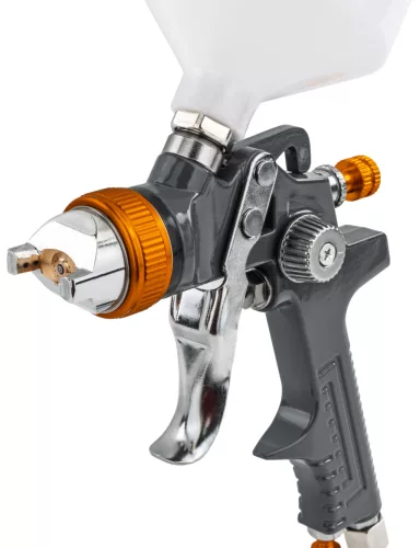 HVLP festékszóró pisztoly 600 ml, 1,4 mm-es fúvókával, PM-PDM-170T – Powermat (PM1426)