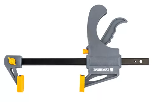 Egykezes gyorsszorító, asztalos szorító 150 × 60 mm (6"), feszítő funkcióval, PM-SSD-6T – Powermat (PM1429)