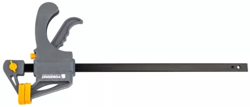 Egykezes gyorsszorító, asztalos szorító 300 × 60 mm, feszítő funkcióval, PM-SSD-12T – Powermat (PM1432)