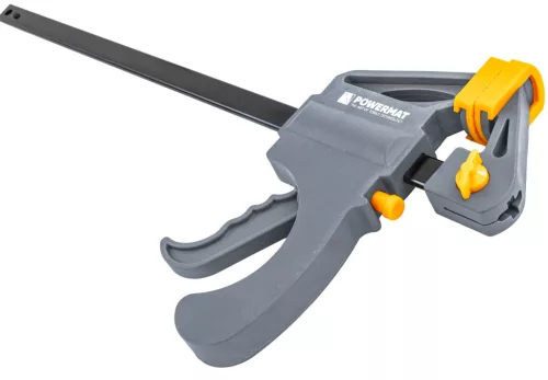 Egykezes gyorsszorító, asztalos szorító 300 × 60 mm, feszítő funkcióval, PM-SSD-12T – Powermat (PM1432)
