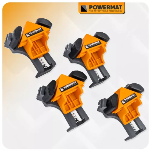 Sarokszorító 90°, 5–22 mm, 4 db-os készlet, PM-SNK-522T – Powermat (PM1435)