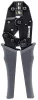 Érvéghüvely krimpelő fogó racsnis, 0,5–6 mm², 220 mm, PM-ZDK-1T – Powermat (PM1436)
