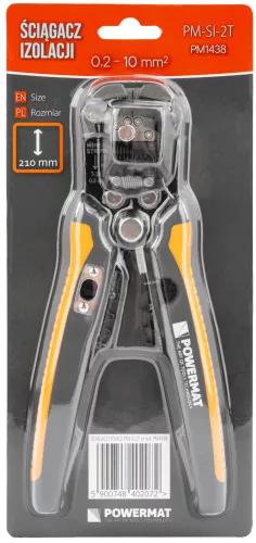 Automata blankoló fogó, csupaszoló és saruzó 0,05–10 mm², 210 mm, PM-SI-2T – Powermat (PM1438)