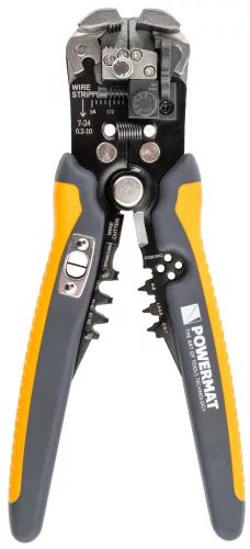 Automata blankoló fogó, csupaszoló és saruzó 0,05–10 mm², 210 mm, PM-SI-2T – Powermat (PM1438)