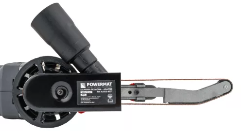 Szalagcsiszoló (ujjcsiszoló) adapter sarokcsiszolóhoz M14, 452 × 15 mm, 5 szalaggal, PM-ASTDS-452T – Powermat (PM1442)