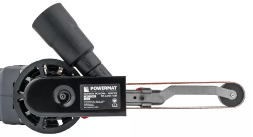 Szalagcsiszoló (ujjcsiszoló) adapter sarokcsiszolóhoz M14, 452 × 15 mm, 5 szalaggal, PM-ASTDS-452T – Powermat (PM1442)