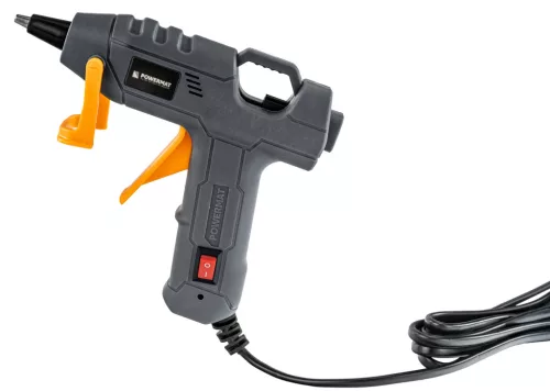 Ragasztópisztoly 100 W, 7 mm-es ragasztórúdhoz, 60 rúddal, tokban, PM-PDK-100T – Powermat (PM1445)
