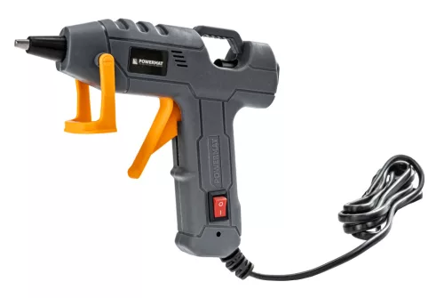 Ragasztópisztoly 100 W, 7 mm-es ragasztórúdhoz, 60 rúddal, tokban, PM-PDK-100T – Powermat (PM1445)