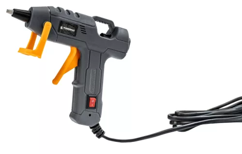 Ragasztópisztoly 100 W, 7 mm-es ragasztórúdhoz, 60 rúddal, tokban, PM-PDK-100T – Powermat (PM1445)