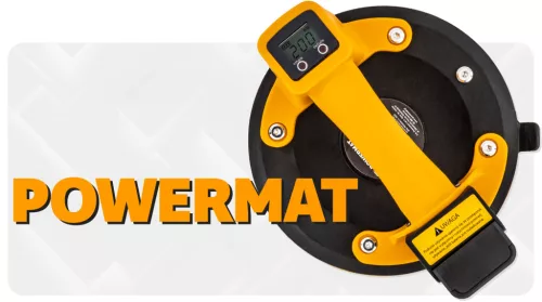 Akkus vákuumos tapadókorong, emelő 200 kg, 200 mm, 3,6 V, PM-APPS-200M – Powermat (PM1446)