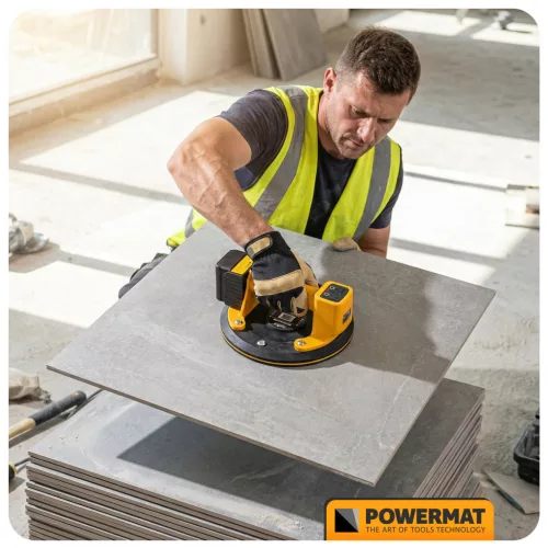 Akkus vákuumos tapadókorong, emelő 200 kg, 200 mm, 3,6 V, PM-APPS-200M – Powermat (PM1446)