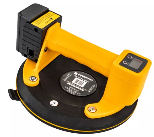 Akkus vákuumos tapadókorong, emelő 200 kg, 200 mm, 3,6 V, PM-APPS-200M – Powermat (PM1446)