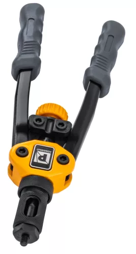 Kézi nitanya-behúzó fogó M3–M8, 300 mm, ollós áttétellel, cserélhető fejekkel, PM-NIR-300T – Powermat (PM1448)