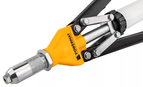 Karos popszegecshúzó fogó 3,2–6,4 mm, hosszú, 525 mm, tüskegyűjtő tartállyal, PM-NIR-525T – Powermat (PM1450)