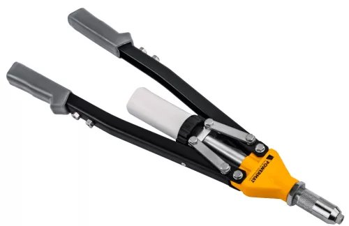 Karos popszegecshúzó fogó 3,2–6,4 mm, hosszú, 525 mm, tüskegyűjtő tartállyal, PM-NIR-525T – Powermat (PM1450)