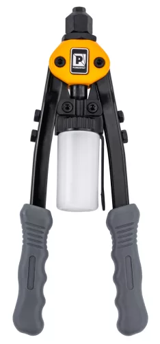 Karos popszegecshúzó fogó 3,2–6,4 mm, 320 mm, tüskegyűjtő tartállyal, PM-NIR-320T – Powermat (PM1451)