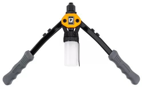 Karos popszegecshúzó fogó 3,2–6,4 mm, 320 mm, tüskegyűjtő tartállyal, PM-NIR-320T – Powermat (PM1451)