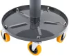 Gurulós műhelyszék, szerelőszék állítható magassággal 400–520 mm, 150 kg, 2 tálcával, PM-SWA-150T – Powermat (PM1455)