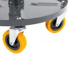 Gurulós műhelyszék, szerelőszék állítható magassággal 400–520 mm, 150 kg, 2 tálcával, PM-SWA-150T – Powermat (PM1455)