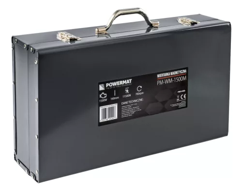 Mágnestalpas fúrógép 1500 W, 11 500 N, max. 50 mm, Weldon 19 mm, PM-WM-1500M – Powermat (PM1456)