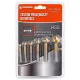 Kúpos süllyesztő, sorjázó fúró készlet HSS, 6 részes, 6,3–20,5 mm, 90°, PM-ZPM-6T – Powermat (PM1457)