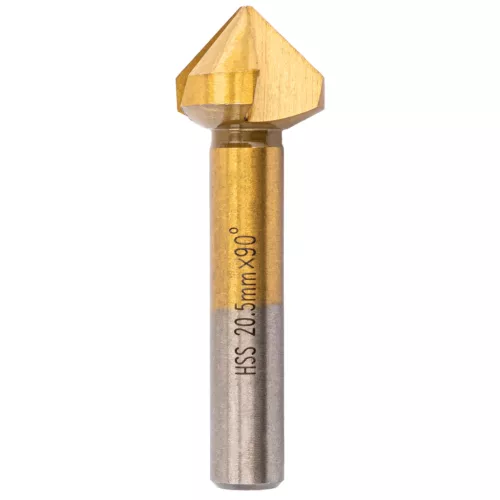 Kúpos süllyesztő, sorjázó fúró készlet HSS, 6 részes, 6,3–20,5 mm, 90°, PM-ZPM-6T – Powermat (PM1457)