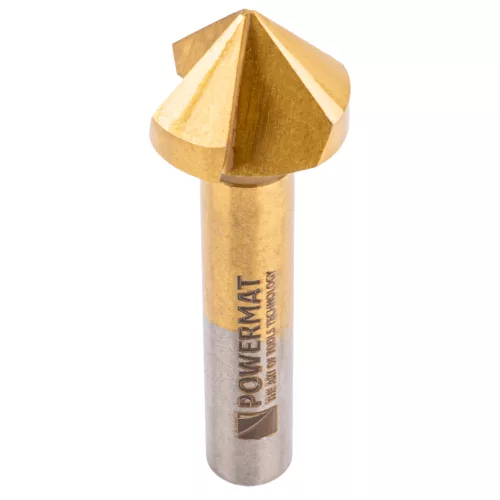 Kúpos süllyesztő, sorjázó fúró készlet HSS, 6 részes, 6,3–20,5 mm, 90°, PM-ZPM-6T – Powermat (PM1457)