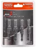 Fafúró süllyesztővel, csavarfészek-fúró készlet 4 részes, 2,4–3,5 mm, HEX 1/4", PM-ZWZP-4TN – Powermat (PM1459)