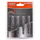 Fafúró süllyesztővel, csavarfészek-fúró készlet 4 részes, 2,4–3,5 mm, HEX 1/4", PM-ZWZP-4TN – Powermat (PM1459)