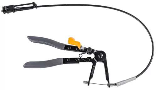 Bowdenes bilincsfogó rugós tömlőbilincsekhez, 690 mm-es bowdennel, zárral, PM-SDOZ-690T – Powermat (PM1466)