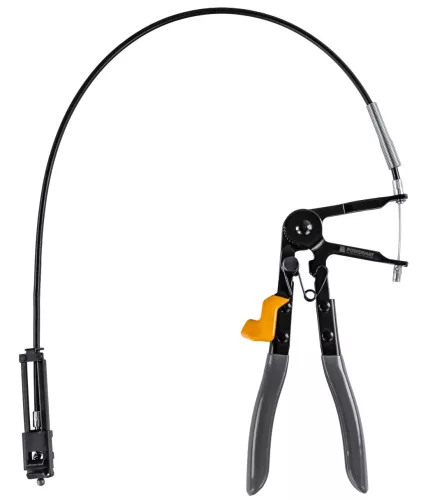 Bowdenes bilincsfogó rugós tömlőbilincsekhez, 690 mm-es bowdennel, zárral, PM-SDOZ-690T – Powermat (PM1466)
