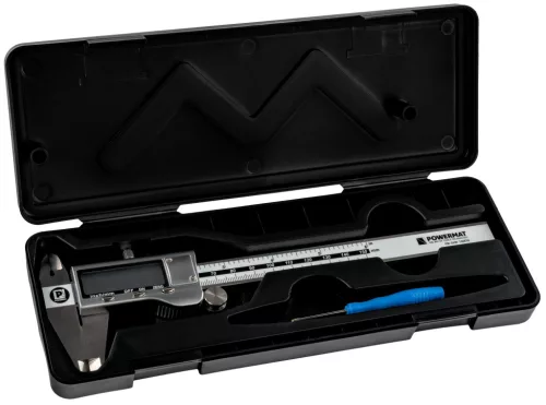 Digitális tolómérő 0–150 mm, 0,01 mm felbontás, LCD kijelzővel, PM-SUW-150ETN – Powermat (PM1474)