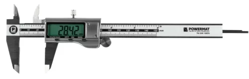 Digitális tolómérő 0–150 mm, 0,01 mm felbontás, LCD kijelzővel, PM-SUW-150ETN – Powermat (PM1474)
