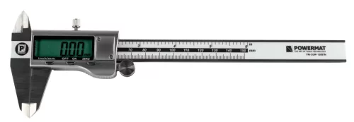 Digitális tolómérő 0–150 mm, 0,01 mm felbontás, LCD kijelzővel, PM-SUW-150ETN – Powermat (PM1474)