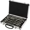 SDS Plus fúró- és vésőkészlet 10 részes, 5–10 mm fúrók, 2 véső, kofferben, PM-ZWD-10T – Powermat (PM1487)
