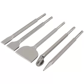   SDS Plus vésőkészlet 5 részes, 250 mm, hegyes, lapos és horonyvéső, PM-ZD-5T – Powermat (PM1490)