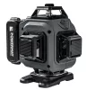 Zöld keresztlézer, 4D vonallézer 16 vonal, 360°, 40 m, 3600 mAh akkuval, kofferben, PM-PLK-4DM3 – Powermat (PM1494)