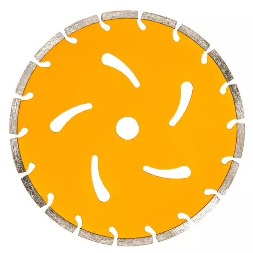 Gyémánt vágótárcsa 230 mm, 18 szegmenses, 22,2 mm furat, száraz/nedves, PM-TDCS-2302T – Powermat (PM1496)
