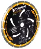 Gyémánt vágótárcsa 230 mm, 18 szegmenses, 22,2 mm furat, száraz/nedves, PM-TDCS-2302T – Powermat (PM1496)