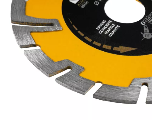 Gyémánt vágótárcsa szegmentált 125 mm, 22,23 mm, száraz/vizes vágás, PM-TDCS-1254T – Powermat (PM1497)