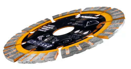 Gyémánt vágótárcsa 125 mm, szegmentált, 22,23 mm furat, 2,8 mm, PM-TDCS-1255T – Powermat (PM1499)
