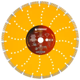   Gyémánt vágótárcsa 350 mm, 25,4 mm furat, betonvágó géphez, PM-TDCS-3502T – Powermat (PM1503)