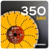 Gyémánt vágótárcsa 350 mm, 25,4 mm furat, betonvágó géphez, PM-TDCS-3502T – Powermat (PM1503)