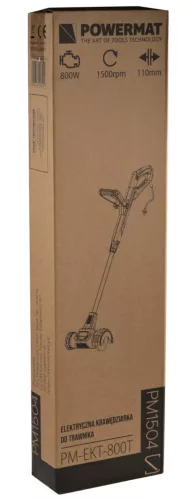 Elektromos fugatisztító kefés gép 800 W, 110 mm, teleszkópos szárral, PM-EKT-800T – Powermat (PM1504)