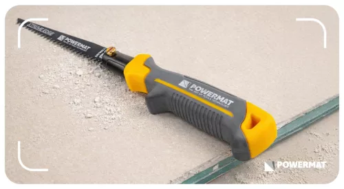 Univerzális kézifűrész 3 az 1-ben, cserélhető lappal fához, fémhez, gipszkartonhoz, 310 mm, PM-PRU-3W1T – Powermat (PM1519)