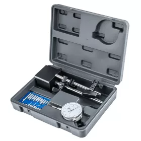   Mérőóra mágneses állvánnyal 0–10 mm, 0,01 mm, 22 mérőcsúccsal, kofferben, PM-CZ-10T – Powermat (PM1521)